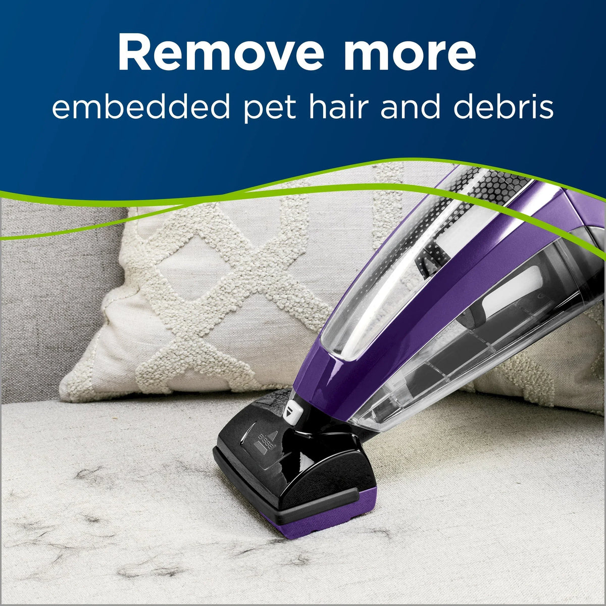Nouveauté 2026 – Aspirateur à main sans fil BISSELL Pet Hair Eraser, violet, 2390A