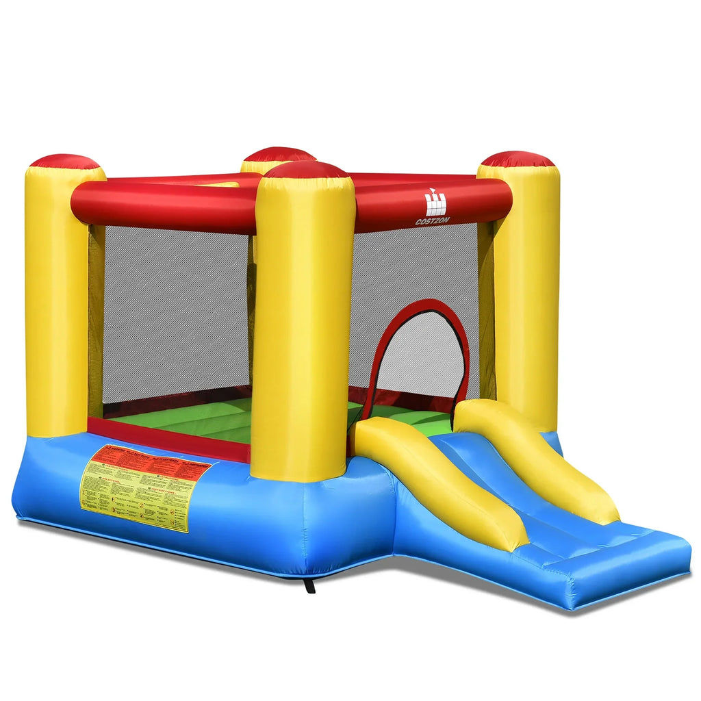 Nouveauté 2026 – Château gonflable Costway pour enfants avec toboggan et souffleur de 480 W