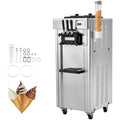 Nouveauté 2026 – Machine à glace molle commerciale KFFKFF , débit de 21 à 31 l/h, 3 parfums, affichage LED, nettoyage automatique, trémie de 4,3 l/1,1 gal, réservoir de 1,7 l/0,45 gal