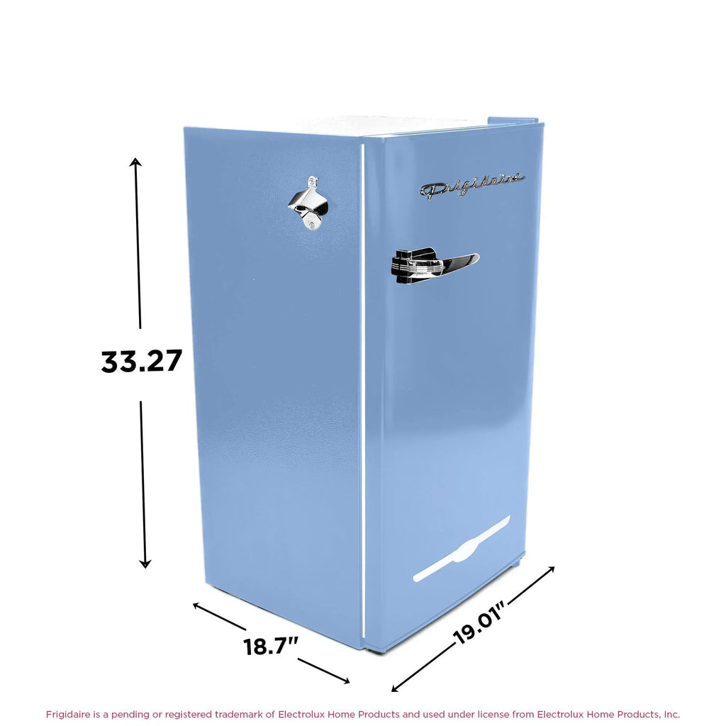 Nouveauté 2026 – Réfrigérateur de bar rétro Frigidaire EFR376-C-PINK 3,2 pi³ (rose), 65 watts, avec ouvre-bouteille latéral