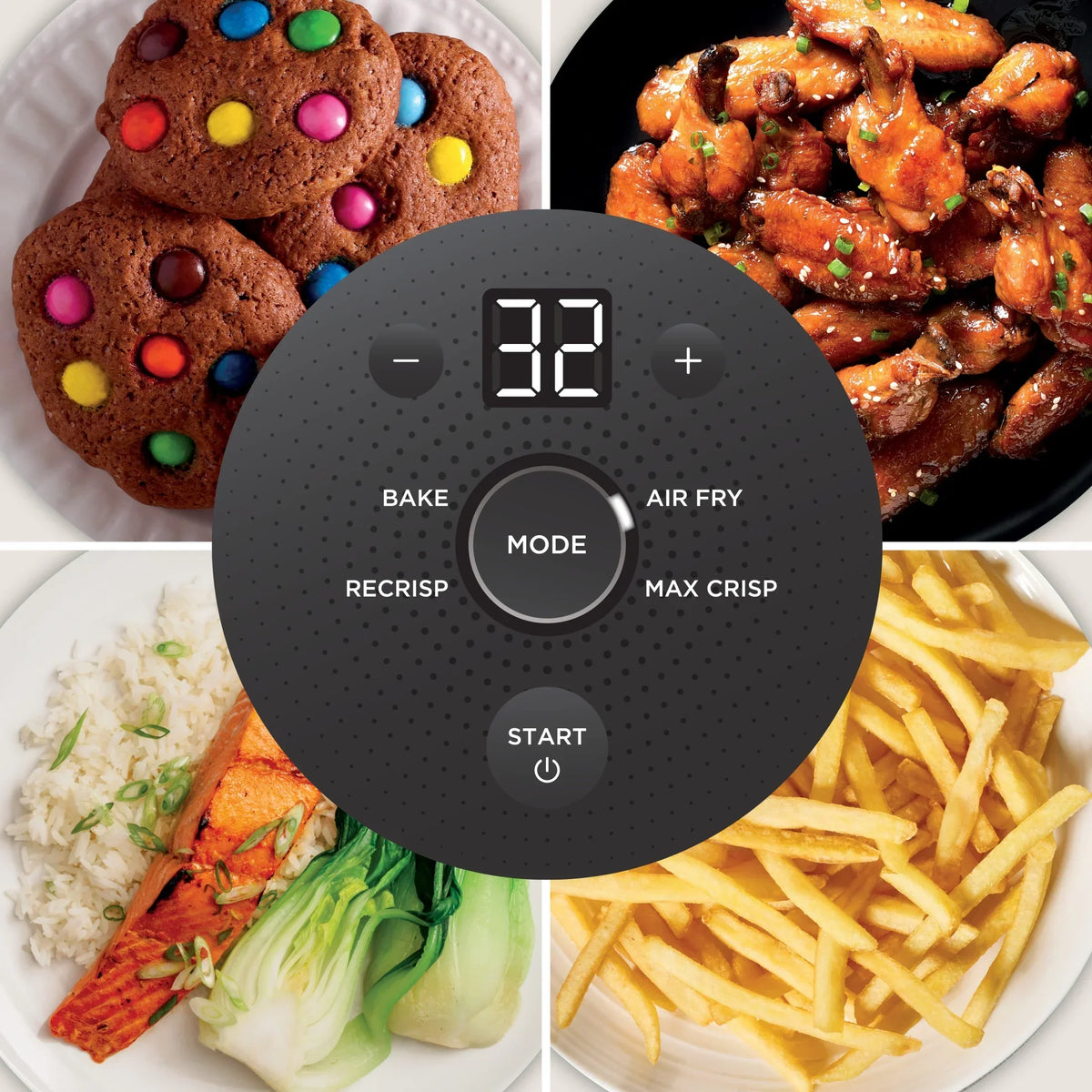 Nouveauté 2026 – Friteuse à air portable Ninja Crispi 4-en-1 en verre , récipients de 4 pintes et 6 tasses, Cyberspace