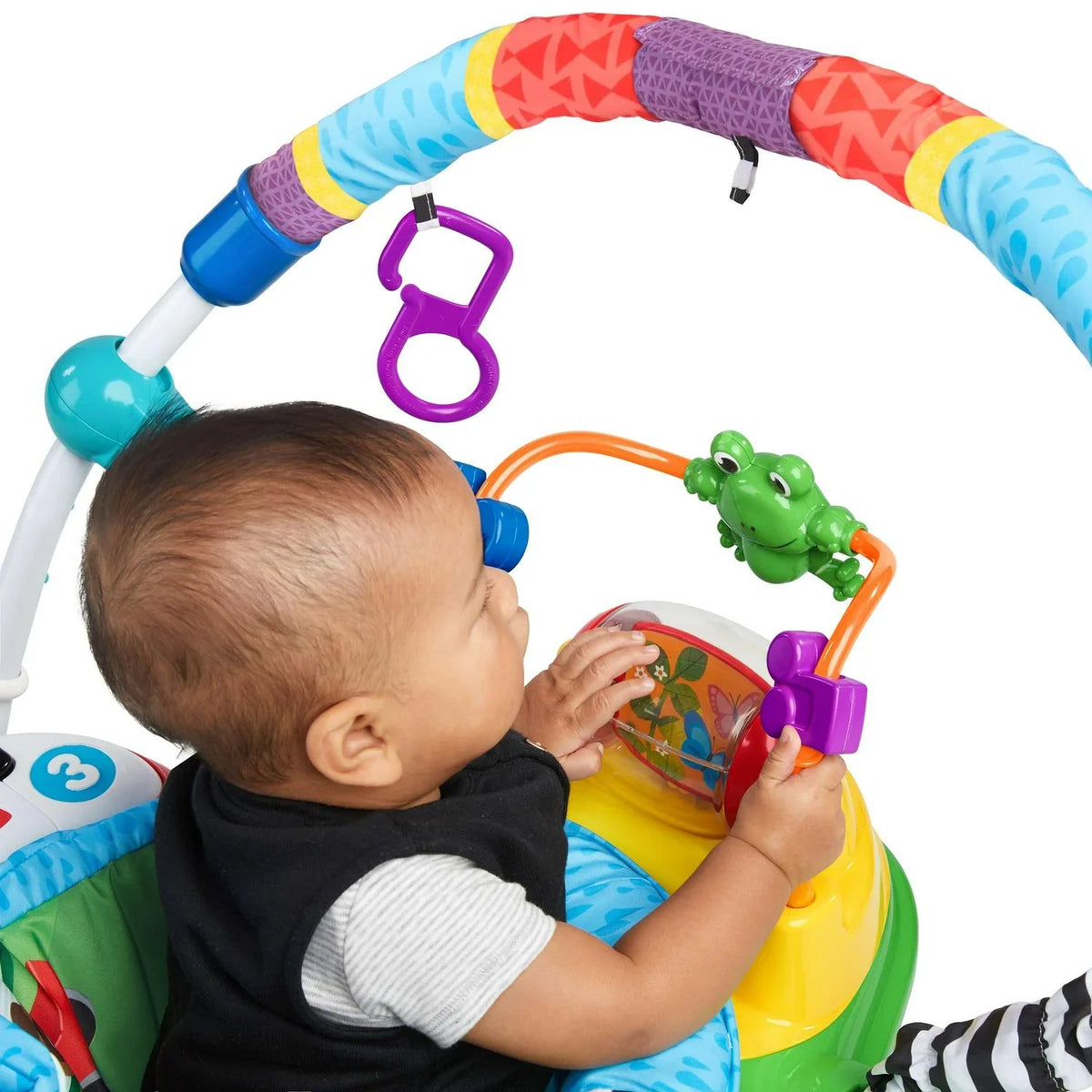 Nouveauté 2026 – Sauteur d'activités Baby Einstein Neighborhood Friends avec lumières et mélodies