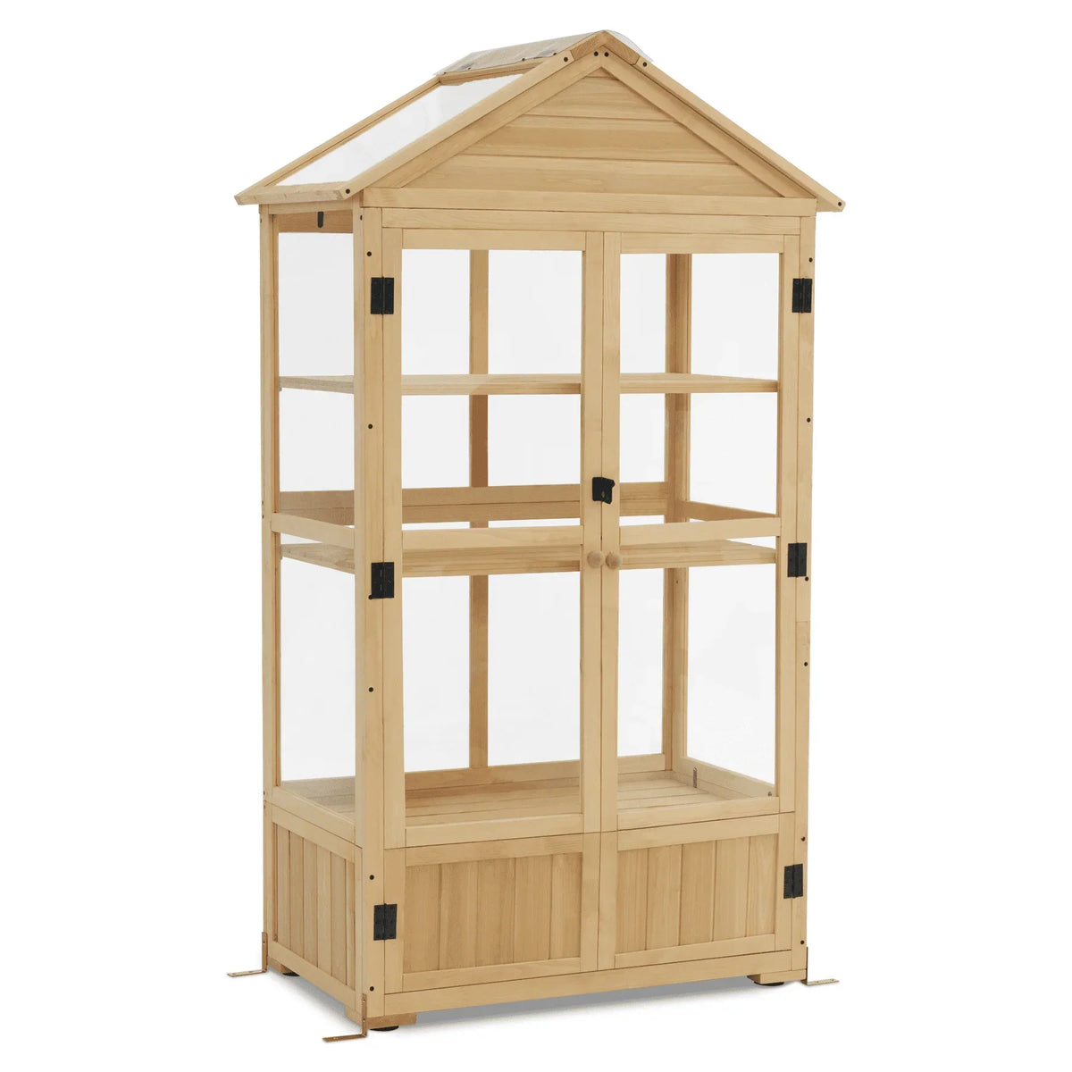 Nouveauté 2026 – Serre à châssis froid MCombo , armoire de serre en bois à 3 niveaux avec étagère réglable, abri de jardin à châssis froid pour une utilisation intérieure et extérieure, 0847