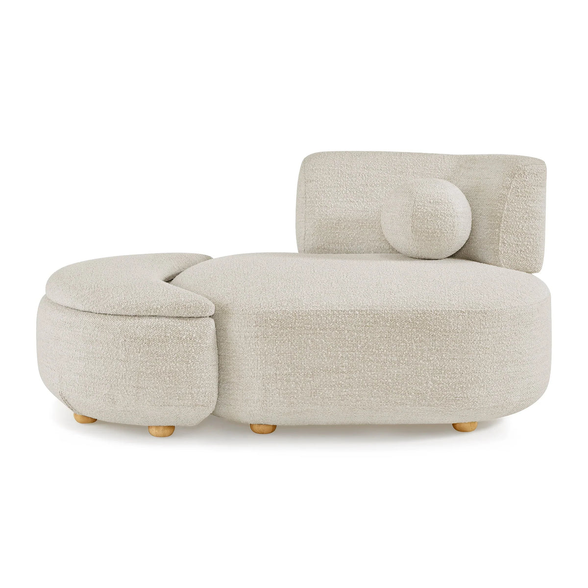Nouveauté 2026 – Chaise longue et pouf de rangement Juliet en boucle moderne, couleur perle, collection Better Homes & Gardens