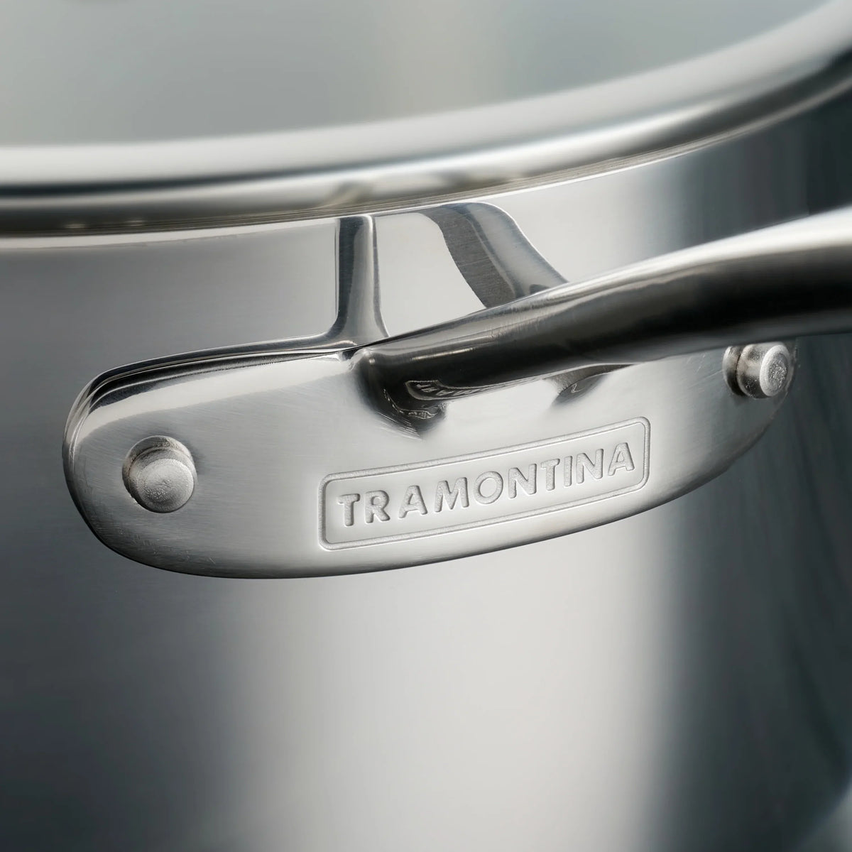Nouveauté 2026 – Ensemble de 14 pièces de batterie de cuisine Tramontina en acier inoxydable triple couche avec couvercles en verre