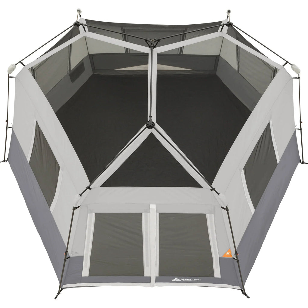 Nouveauté 2026 – Tente cabine hexagonale instantanée Ozark Trail , 4,57 m x 3,96 m, 8 personnes, 16,34 kg