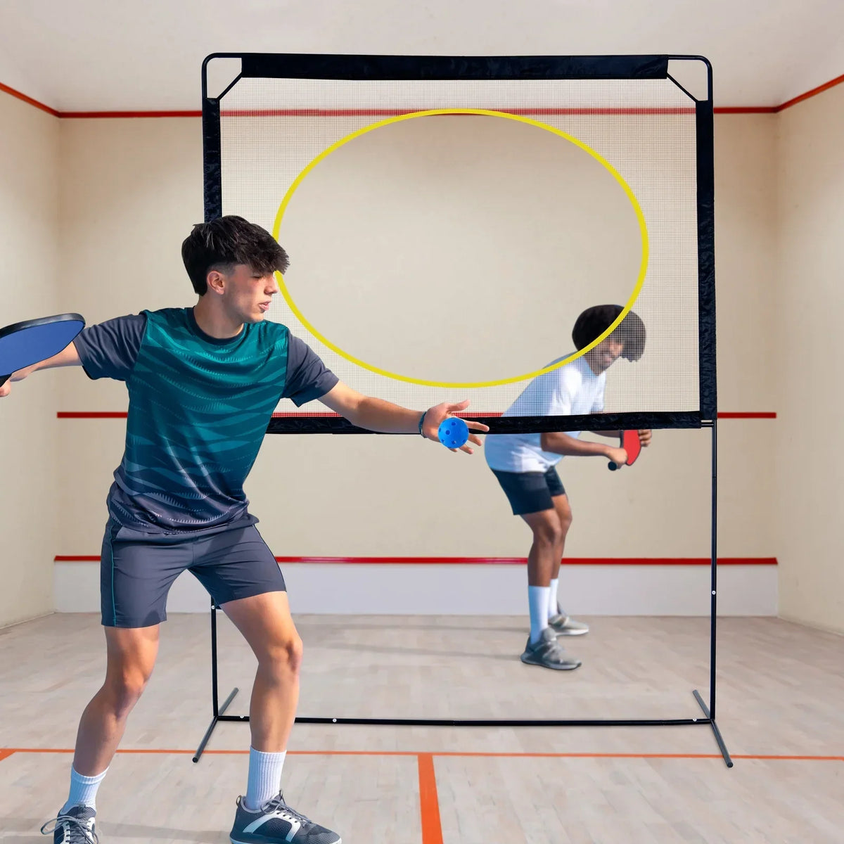 Nouveauté 2026 – Slsy Pickleball Portable avec Filet, un jeu de raquettes combinant pickleball, badminton, jianzi et tennis, jeux de jardin, sport d'intérieur et d'extérieur, jeux amusants pour enfants et adultes