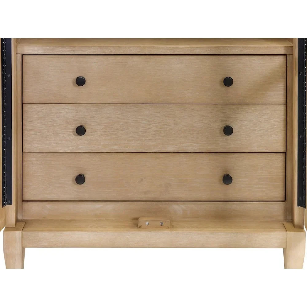 Nouveauté 2026 – Vitrine/bibliothèque cintrée en bois Modern , entièrement assemblée, marron clair