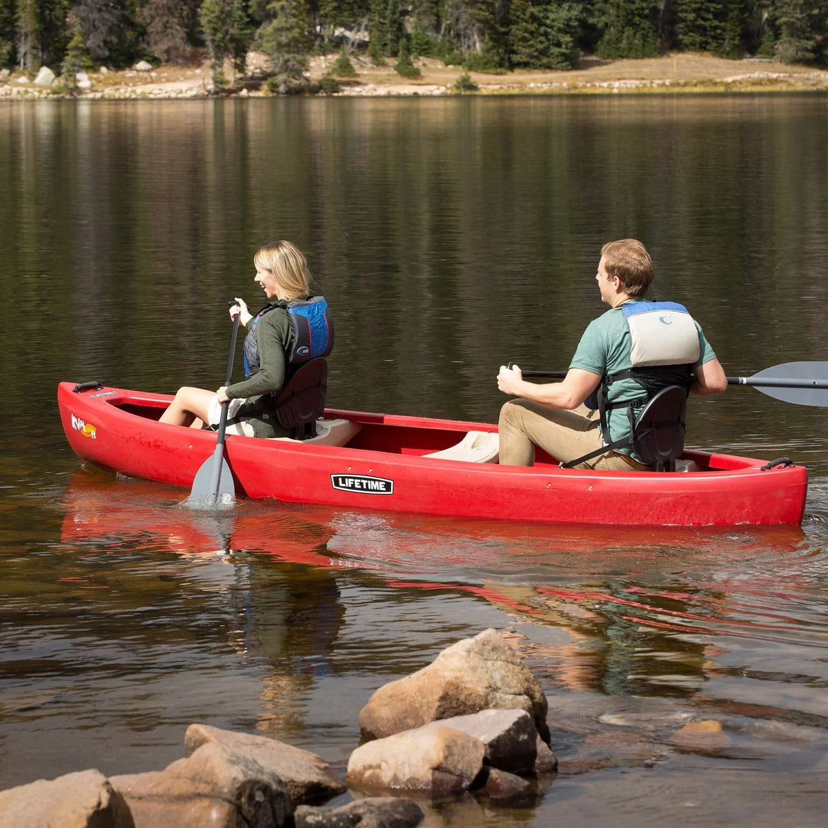 Nouveauté 2026 – Canoë Lifetime Kodiak 13 pieds , rouge (90658