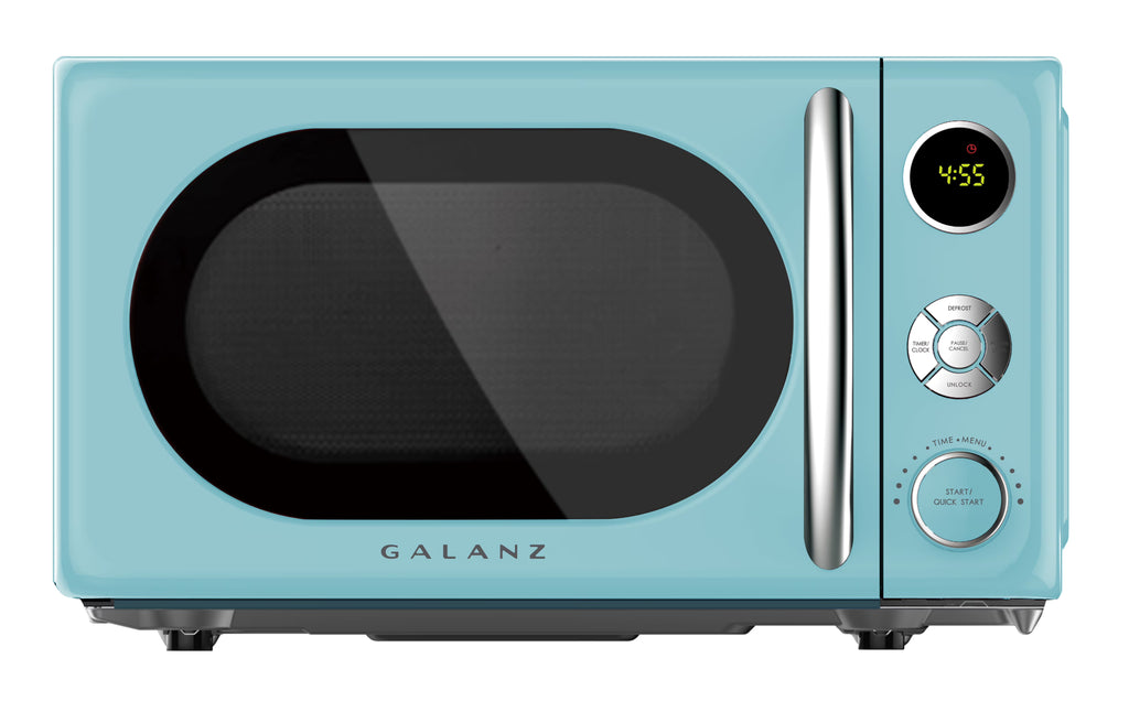 Nouveauté 2026 – Four à micro-ondes de comptoir rétro Galanz 0,7 pi³ , 700 watts, bleu, neuf