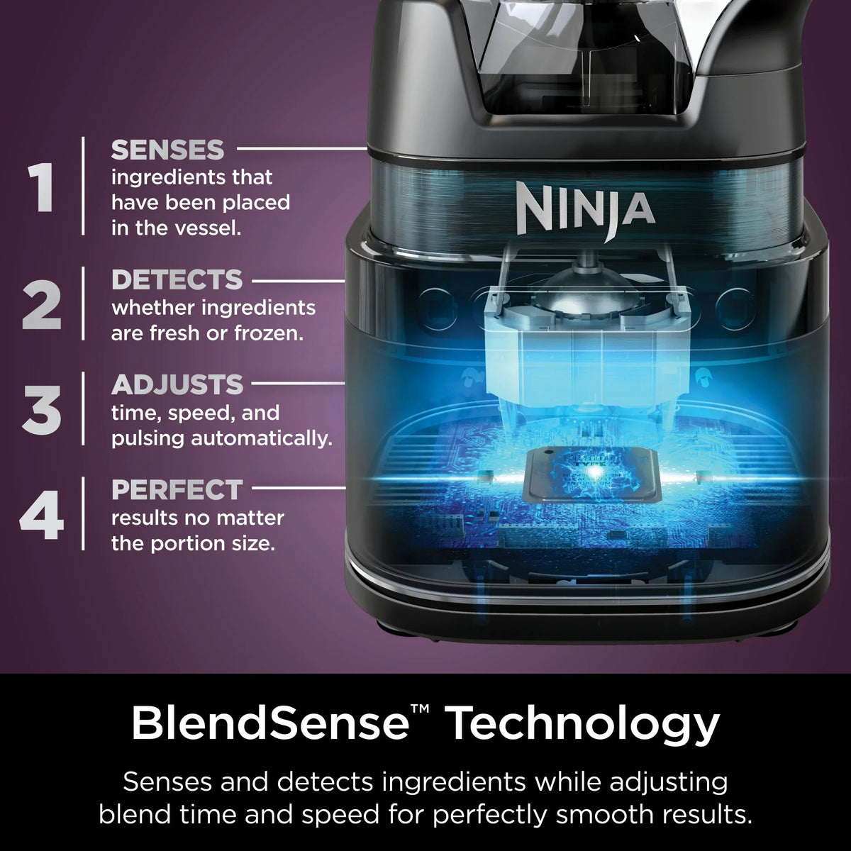 Nouveauté 2026 – Système de cuisine Ninja Detect TB400 : mixeur et robot culinaire avec technologie Blend Sense, argent