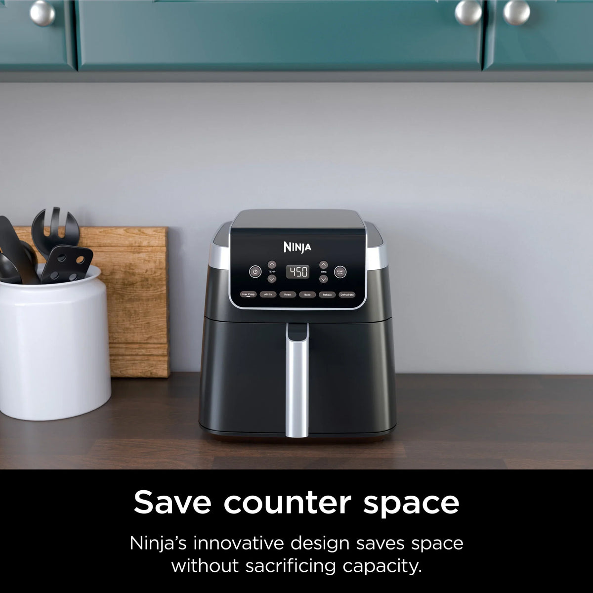 Nouveauté 2026 – Friteuse à air Ninja Pro XL 6-en-1 avec une capacité de 6,5 L, fonctions Max Crisp, friture à air chaud, rôtissage à air chaud, cuisson au four, réchauffage et déshydratation