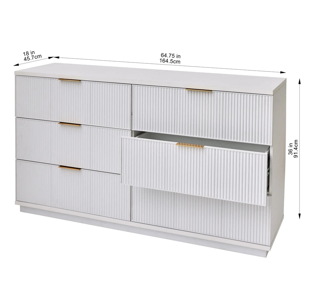 Nouveauté 2026 – Commode Lillian à 6 tiroirs, blanche, de Better Homes and Gardens