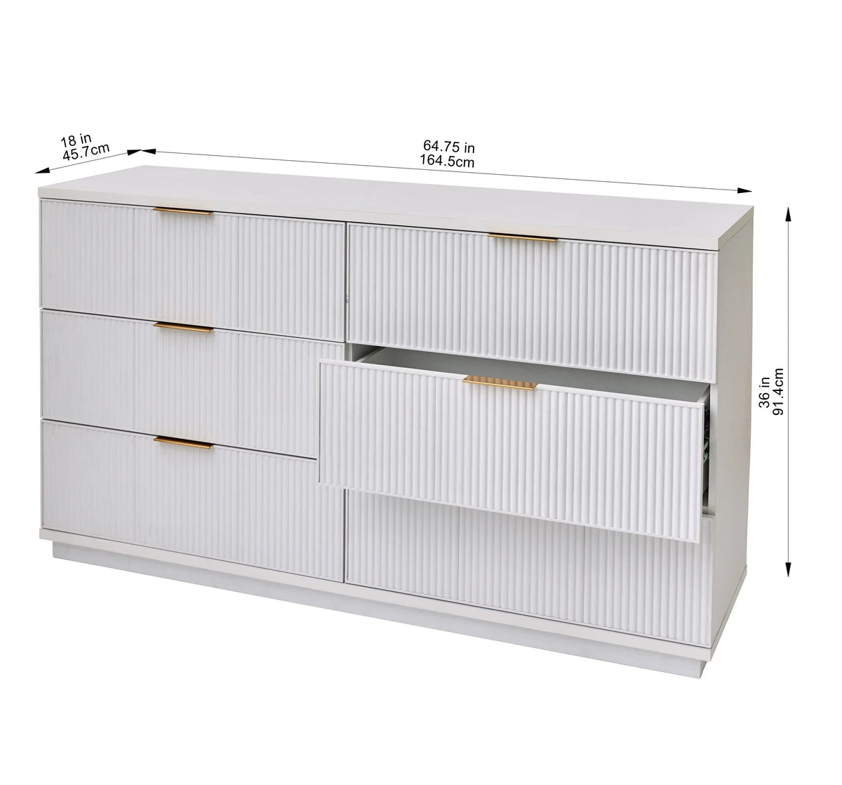 Nouveauté 2026 – Commode Lillian à 6 tiroirs, blanche, de Better Homes and Gardens