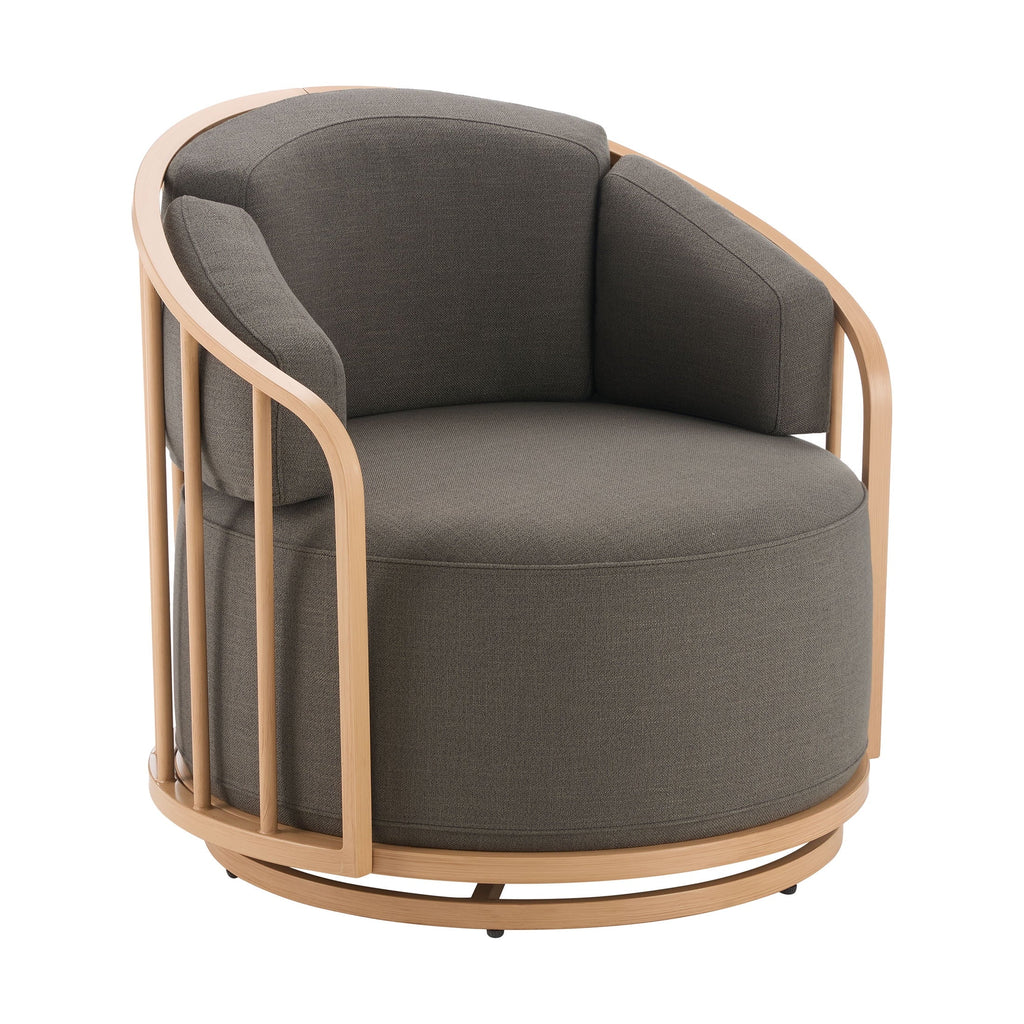 Nouveauté 2026 – Fauteuil pivotant Lillian Birdcage, lin crème, collection Better Homes & Gardens