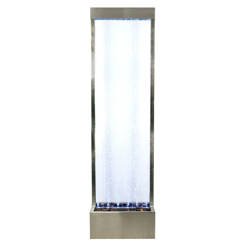 Nouveauté 2026 – Fontaine à bulles acrylique 72'' , panneau à bulles sur pied, éclairage couleur/télécommande