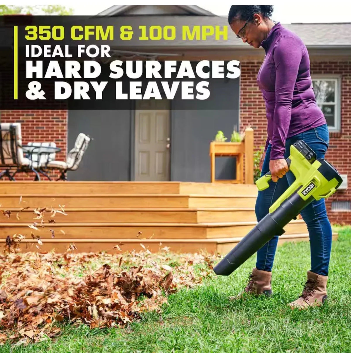 Nouveauté 2026 – RYOBI ONE+ 18V 160 km/h 350 CFM