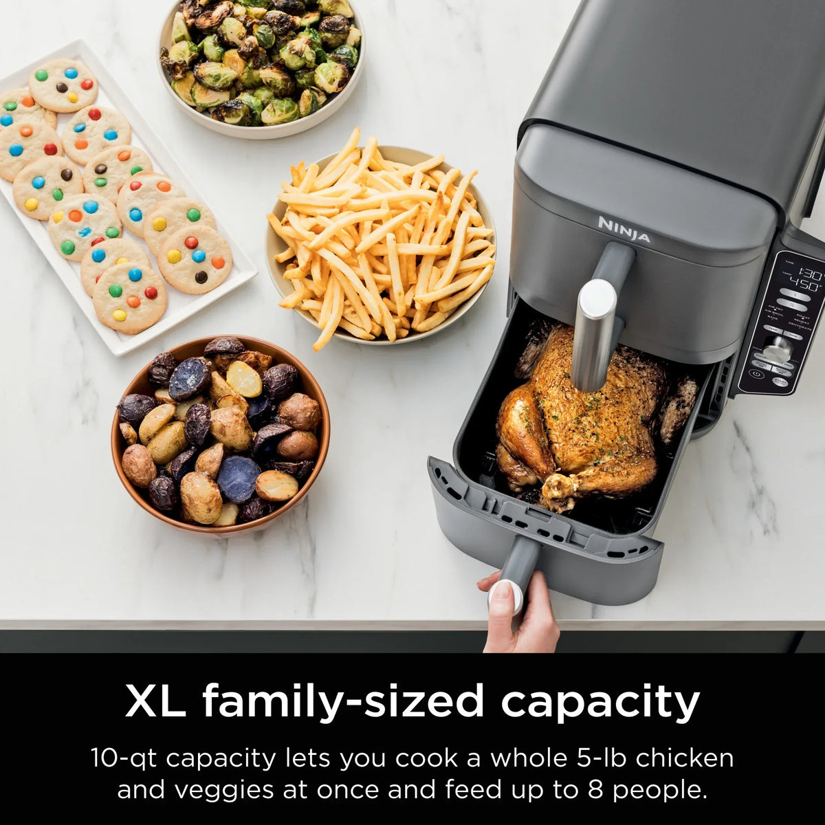 Nouveauté 2026 – Friteuse à air Ninja DoubleStack XL 10 QT à 2 paniers