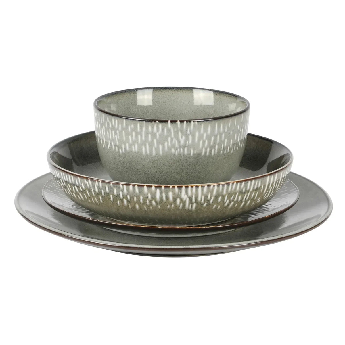 Nouveauté 2026 – Service de table 16 pièces Gibson Elite Matisse - Taupe