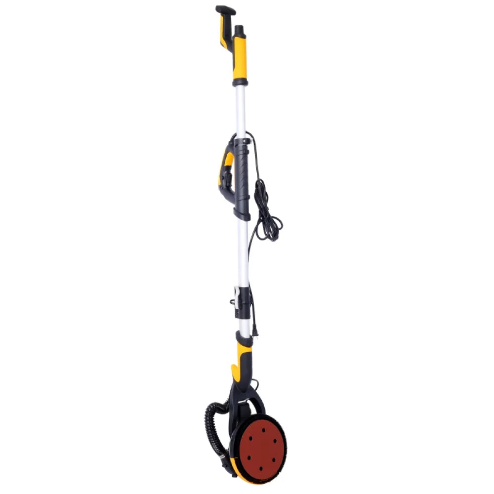 Nouveauté 2026 – Ponceuse à cloisons sèches Drywall , ponceuse électrique 780 W avec aspiration des poussières, moteur 6,5 A, ponceuse à sols sans poussière avec vitesse variable 900-1800 tr/min, lumière LED, poignée extensible et pliable