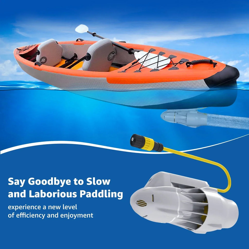Nouveauté 2026 – Moteur électrique de traîne pour SUP, kayak de pêche, float tube, propulseur sous-marin 8 km/h pour planche à pagaie SUP (batterie non incluse