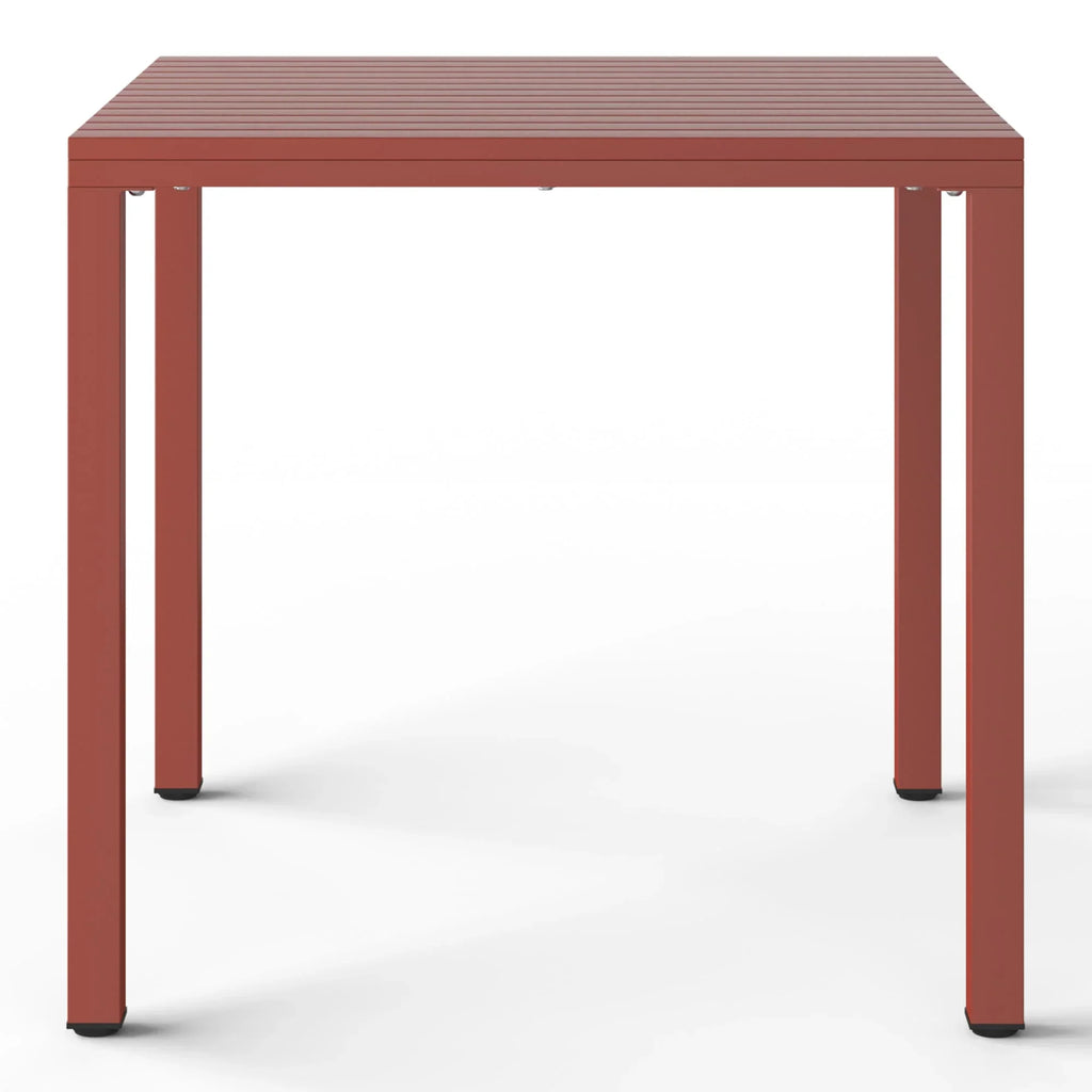 Nouveauté 2026 – Ensemble de salle à manger d'extérieur WestinTrends Playa 5 pièces avec table et chaises empilables, structure en métal, vert olive