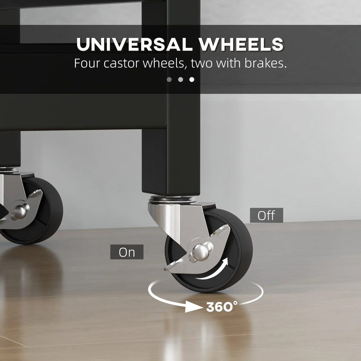Nouveauté 2026 – Îlot de cuisine roulant HOMCOM , chariot de service de bar, chariot compact sur roulettes avec plateau en bois, étagères et tiroirs pour salle à manger, gris