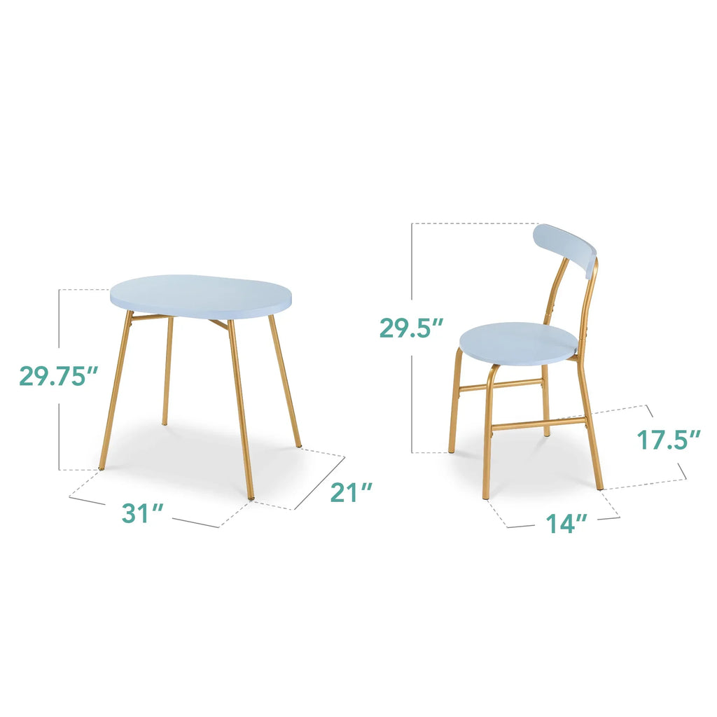 Nouveauté 2026 – Ensemble table et chaises ovales modernes 3 pièces Best Choice Products , petit coin repas avec 2 chaises - Noir/Noir