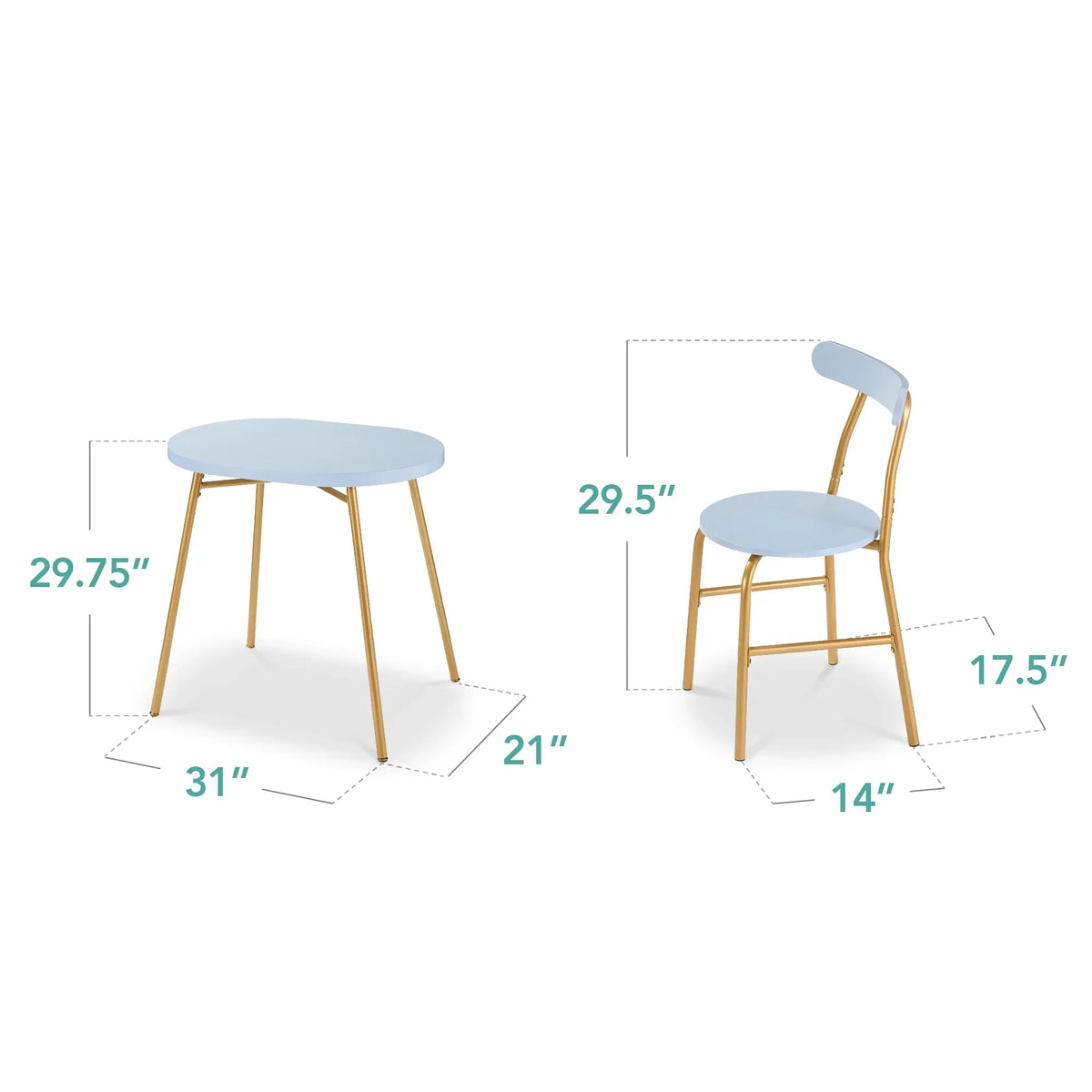 Nouveauté 2026 – Ensemble table et chaises ovales modernes 3 pièces Best Choice Products , petit coin repas avec 2 chaises - Noir/Noir