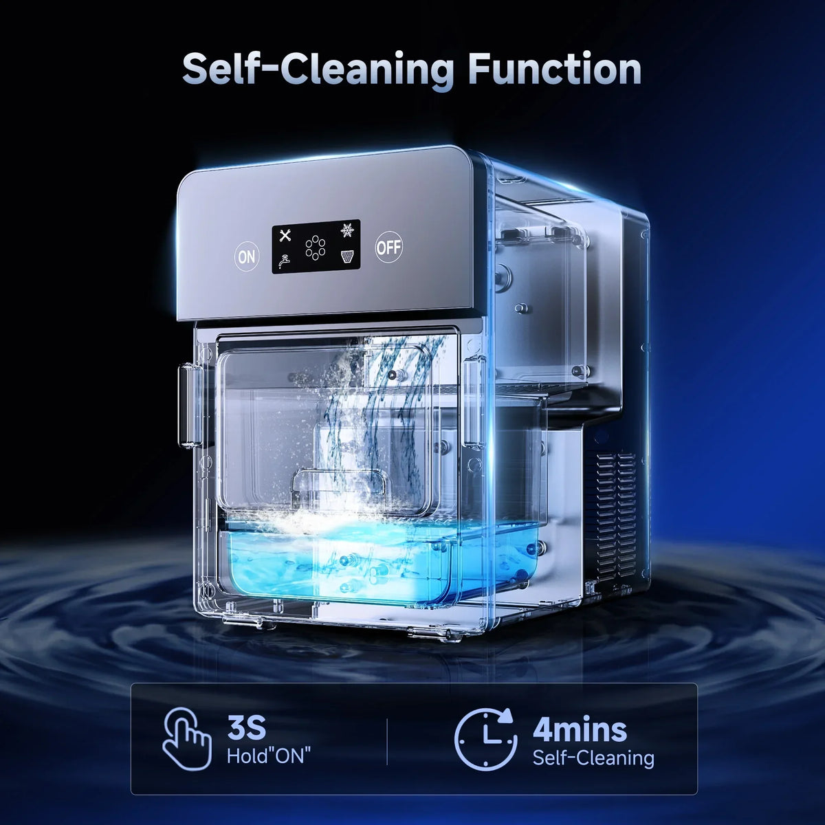 Nouveauté 2026 – Machine à glaçons sphériques Simzlife , 10 glaçons/heure, 150 glaçons/jour, glaçons transparents en boule avec isolation renforcée, écran tactile LCD, autonettoyante, silencieuse, idéale pour la maison et le bar, pour des soirées whi