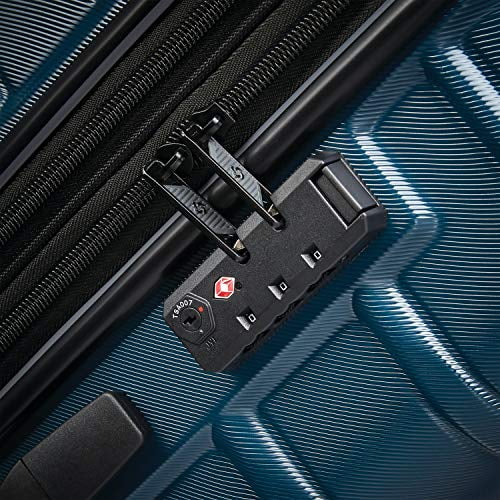 Nouveauté 2026 – Nouvelle valise rigide extensible Samsonite Omni 2 avec roulettes multidirectionnelles, couleur Nova Teal, ensemble de 3 pièces (20/24/28