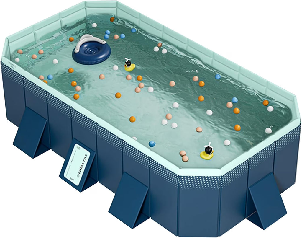 Nouveauté 2026 – Piscine familiale rectangulaire pliable , grande taille, non gonflable, facile à installer, convient aux adultes, aux enfants et aux animaux de compagnie. Idéale pour l'extérieur, le jardin