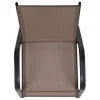 Nouveauté 2026 – Lot de 5 chaises empilables d'extérieur BizChair noires , revêtement Flex Comfort et structure en métal
