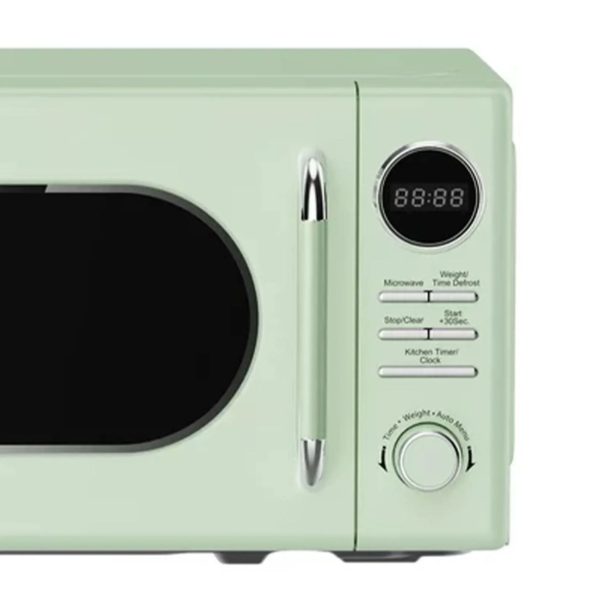 Nouveauté 2026 – Micro-ondes rétro classique Magic Chef 0,7 pi³ (19,8 L), 700 W, vert (neuf, boîte ouverte