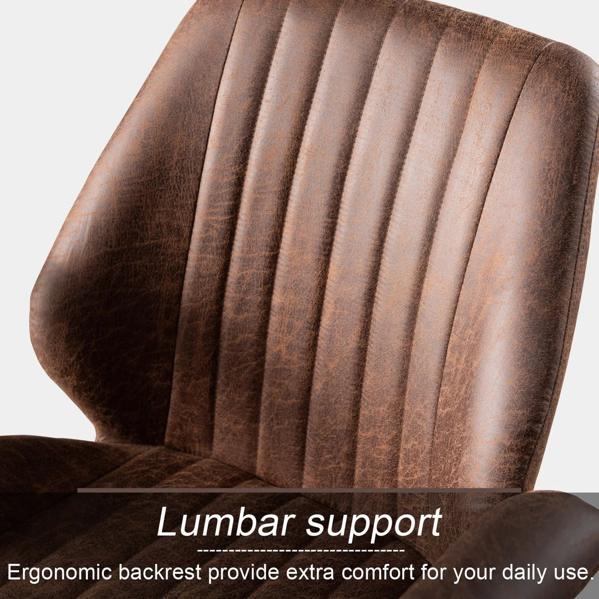 Nouveauté 2026 – Chaise de bureau ergonomique Ovios , chaise de bureau moderne en tissu suédé avec soutien lombaire pour bureau à domicile