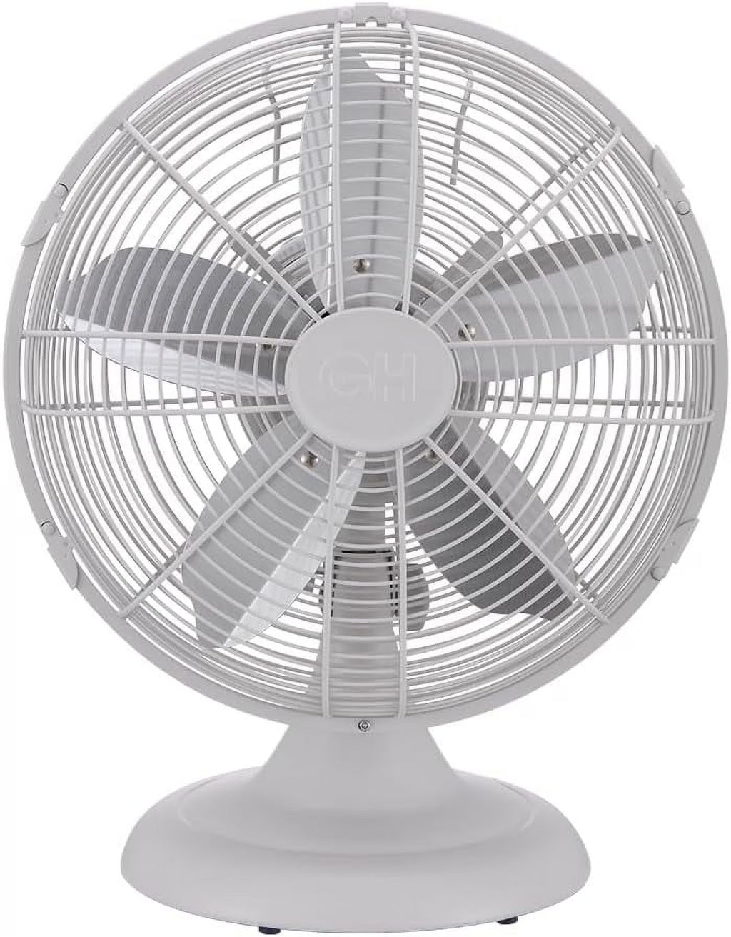 Nouveauté 2026 – Ventilateur de table rétro tout métal Good Housekeeping (92618) avec 3 vitesses, large oscillation et poignée de transport