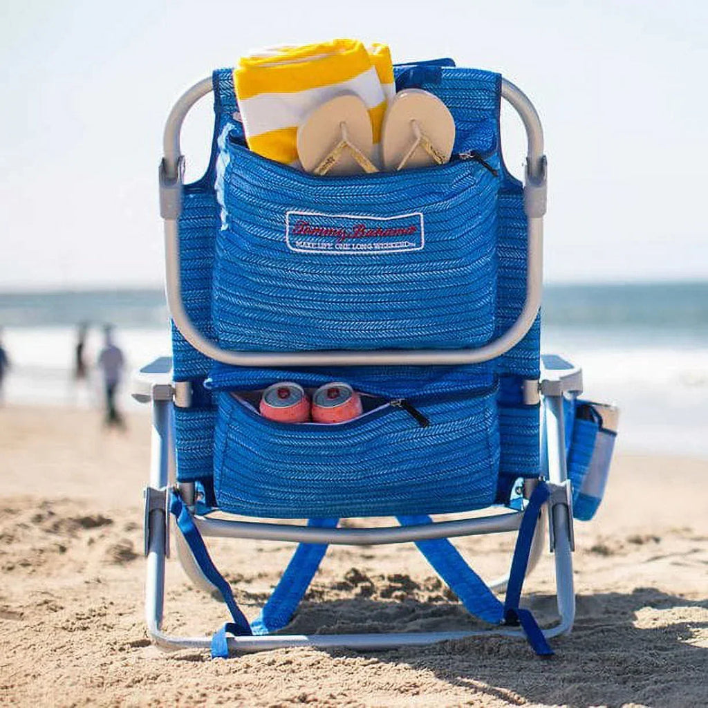 Nouveauté 2026 – Chaises de plage sac à dos Tommy Bahama - (Lot de 2 bleu