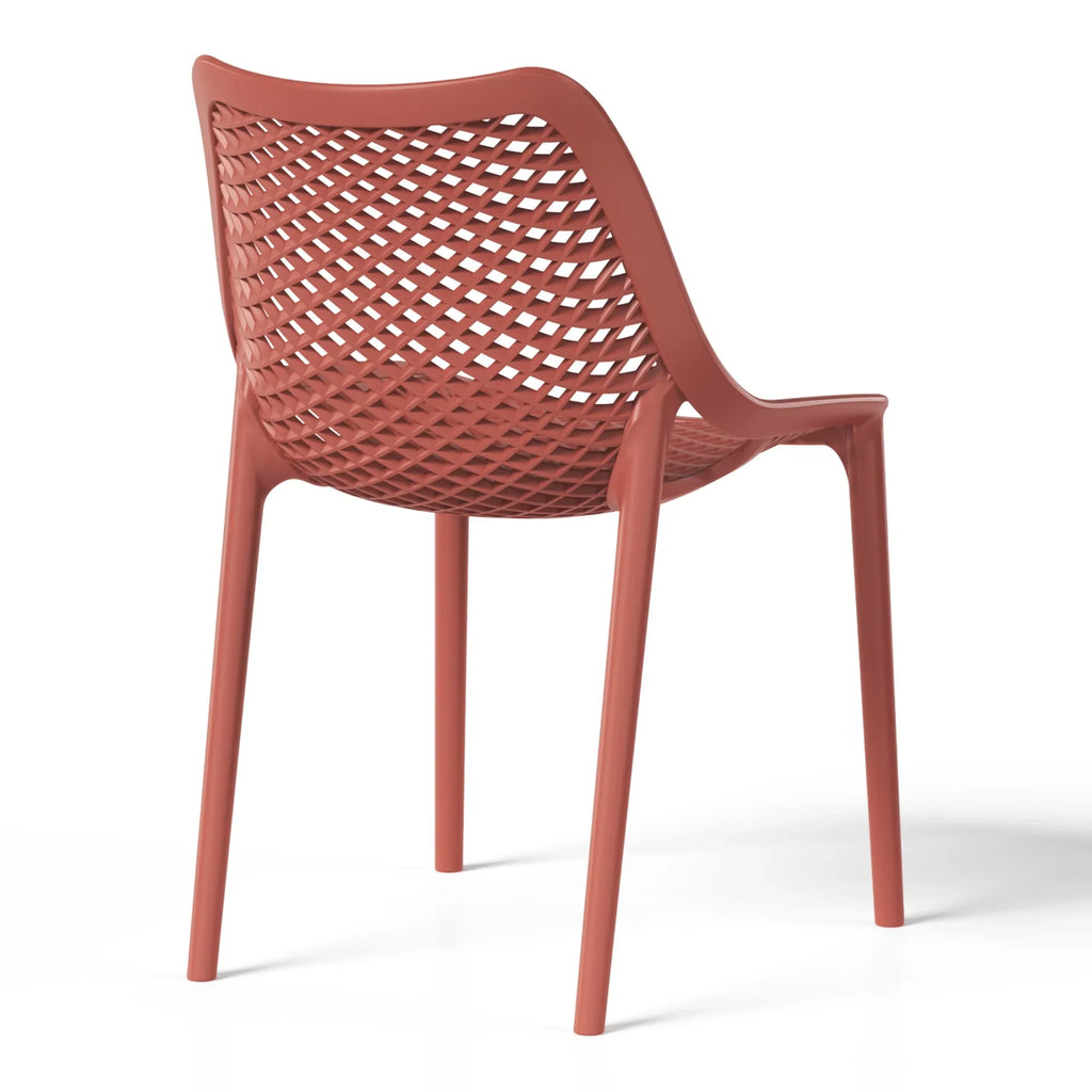 Nouveauté 2026 – Ensemble de salle à manger d'extérieur WestinTrends Playa 5 pièces avec table et chaises empilables, structure en métal, vert olive