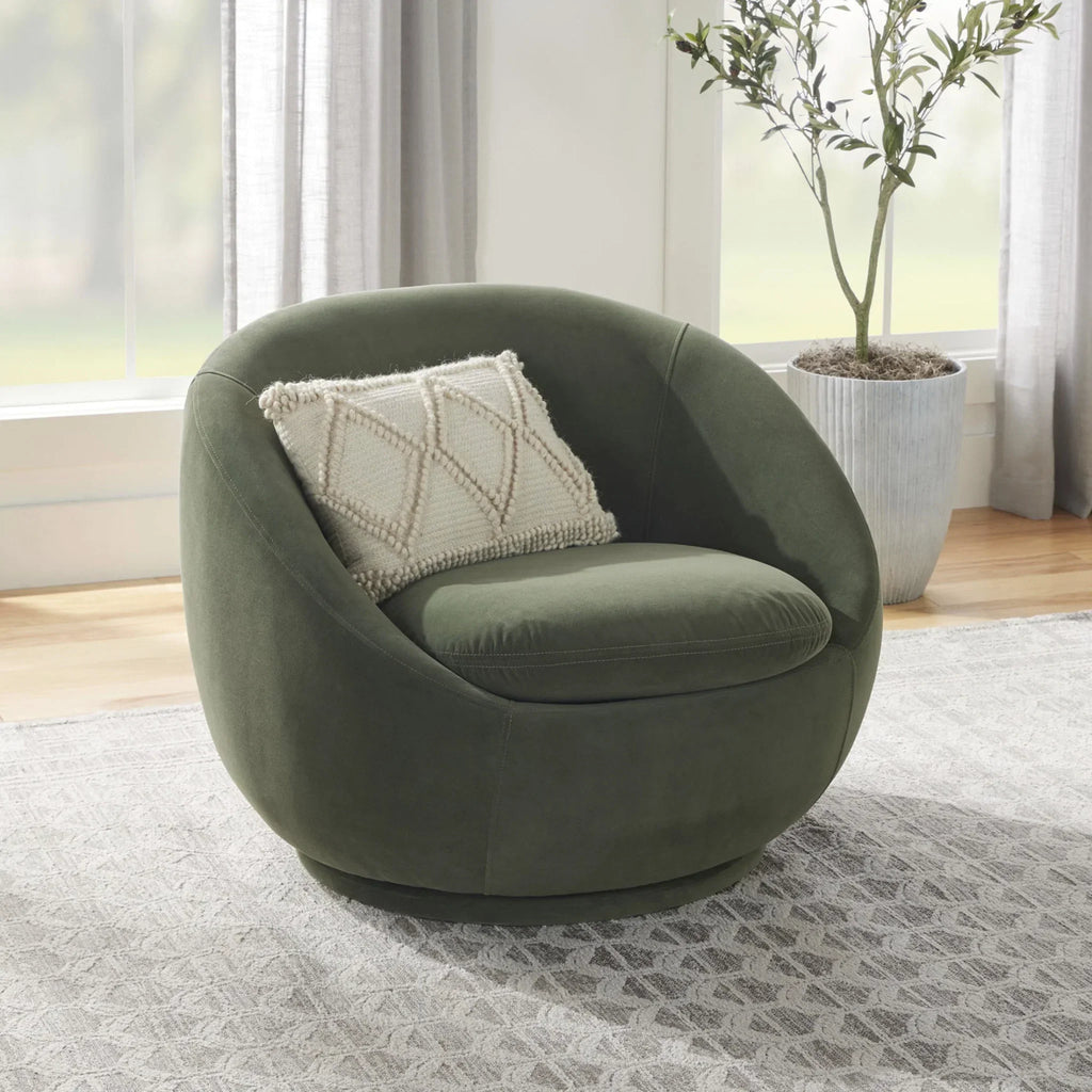 Nouveauté 2026 – Fauteuil pivotant Mira de Better Homes & Gardens , en peau de mouton retournée crème