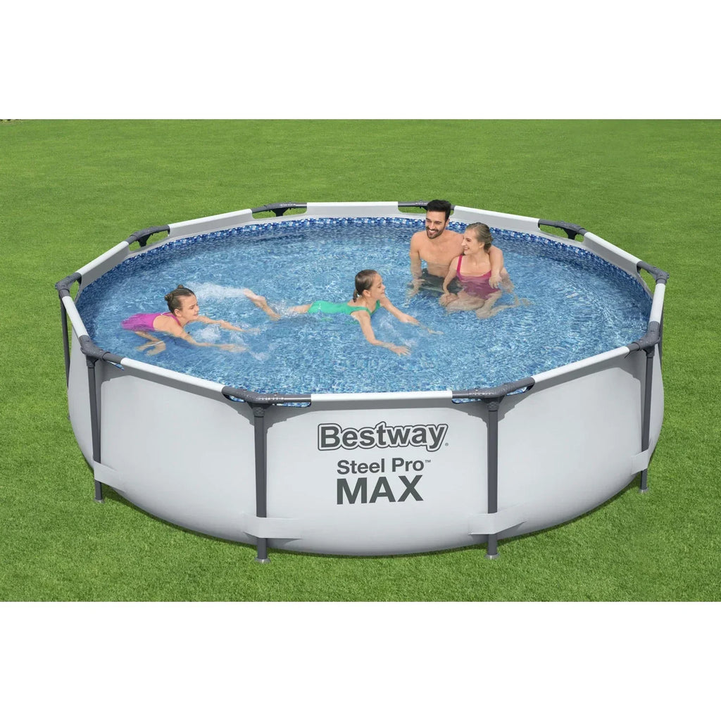 Nouveauté 2026 – Piscine hors sol ronde Bestway Steel Pro MAX 10 pi x 30 po