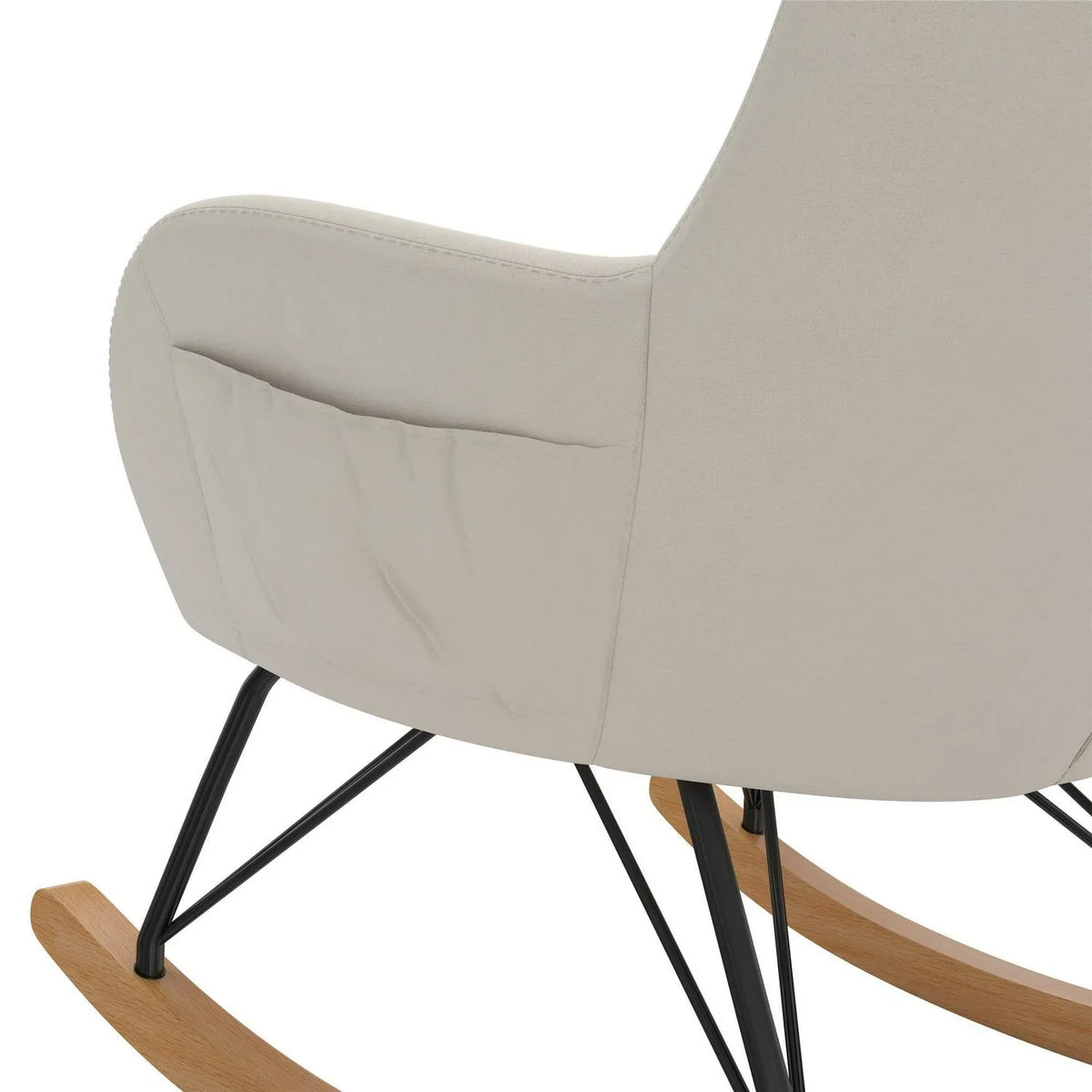 Nouveauté 2026 – Transat Baby Relax Robbie avec poches de rangement. Lin beige