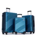 Nouveauté 2026 – Ensemble de 3 valises Tripcomp , valise rigide légère à roulettes multidirectionnelles 20 po, 24 po, 28 po (bleu