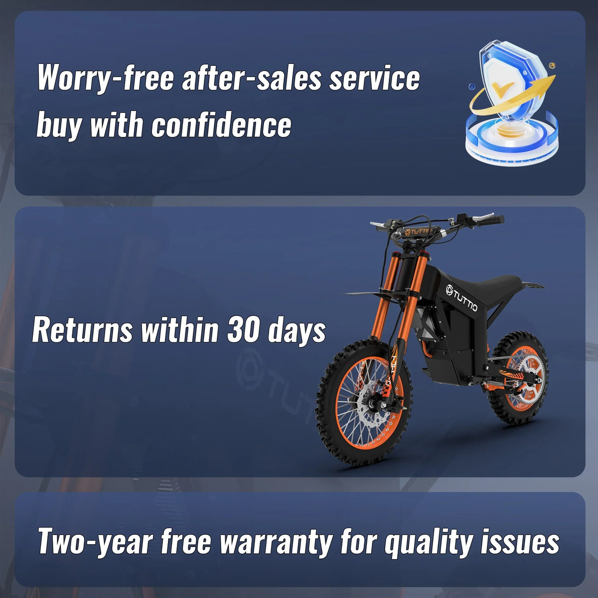 Nouveauté 2026 – Moto tout-terrain électrique TUTTIO Soleil01 pour adultes , moteur 48 V 21 Ah 200 N.m, 2000 W, vitesse maximale 60 km/h, autonomie maximale 72 km