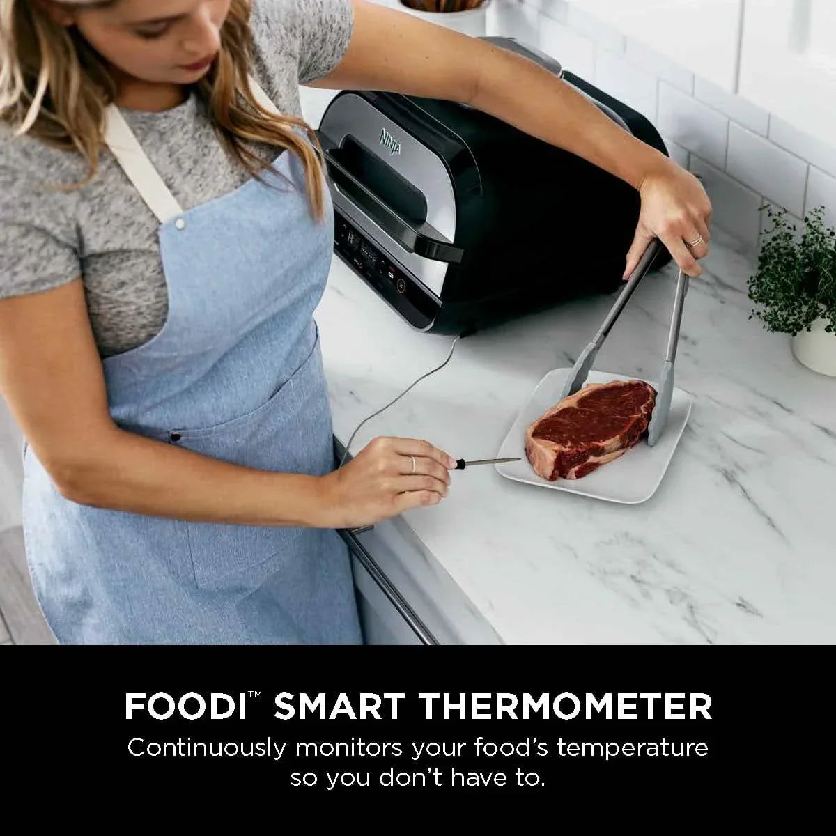 Nouveauté 2026 – Gril d'intérieur Foodi Smart XL 4 en 1 avec friteuse à air de 4 litres, rôtissage, cuisson au four et système de cuisson intelligent, FG550