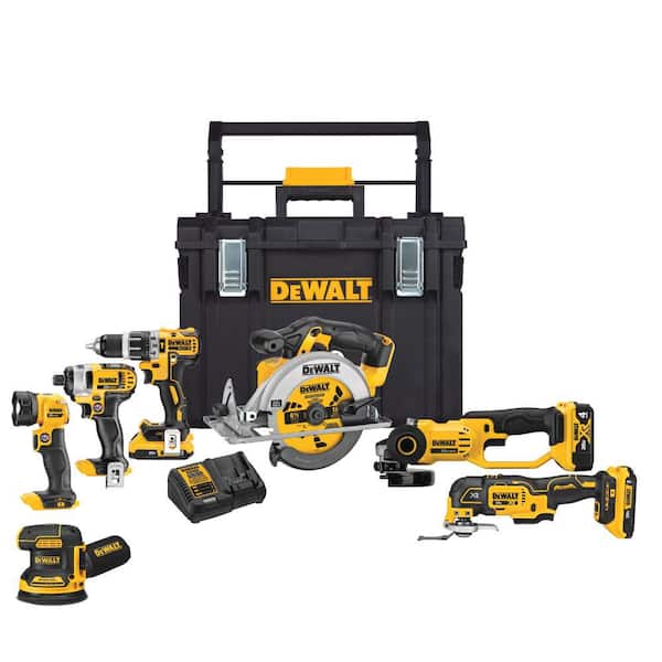 Nouveauté 2026 – Kit combiné d'outils sans fil 20V MAX 7 avec étui TOUGHSYSTEM, (1) batterie 20V 4,0Ah et (2) batteries 20V 2,0Ah