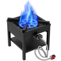 Nouveauté 2026 – Réchaud à gaz propane Frizi à 1 brûleur pour extérieur – 260 000 BTU, régulateur réglable 0-30 PSI et tuyau tressé en acier