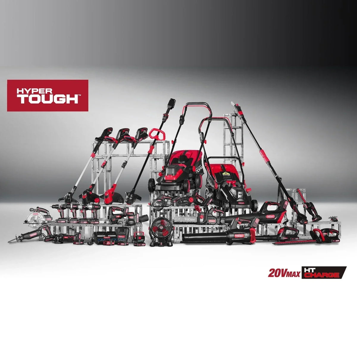 Nouveauté 2026 – Taille-haie sans fil à batterie Hyper Tough 20V Max 22 pouces, HT21-401-003-07