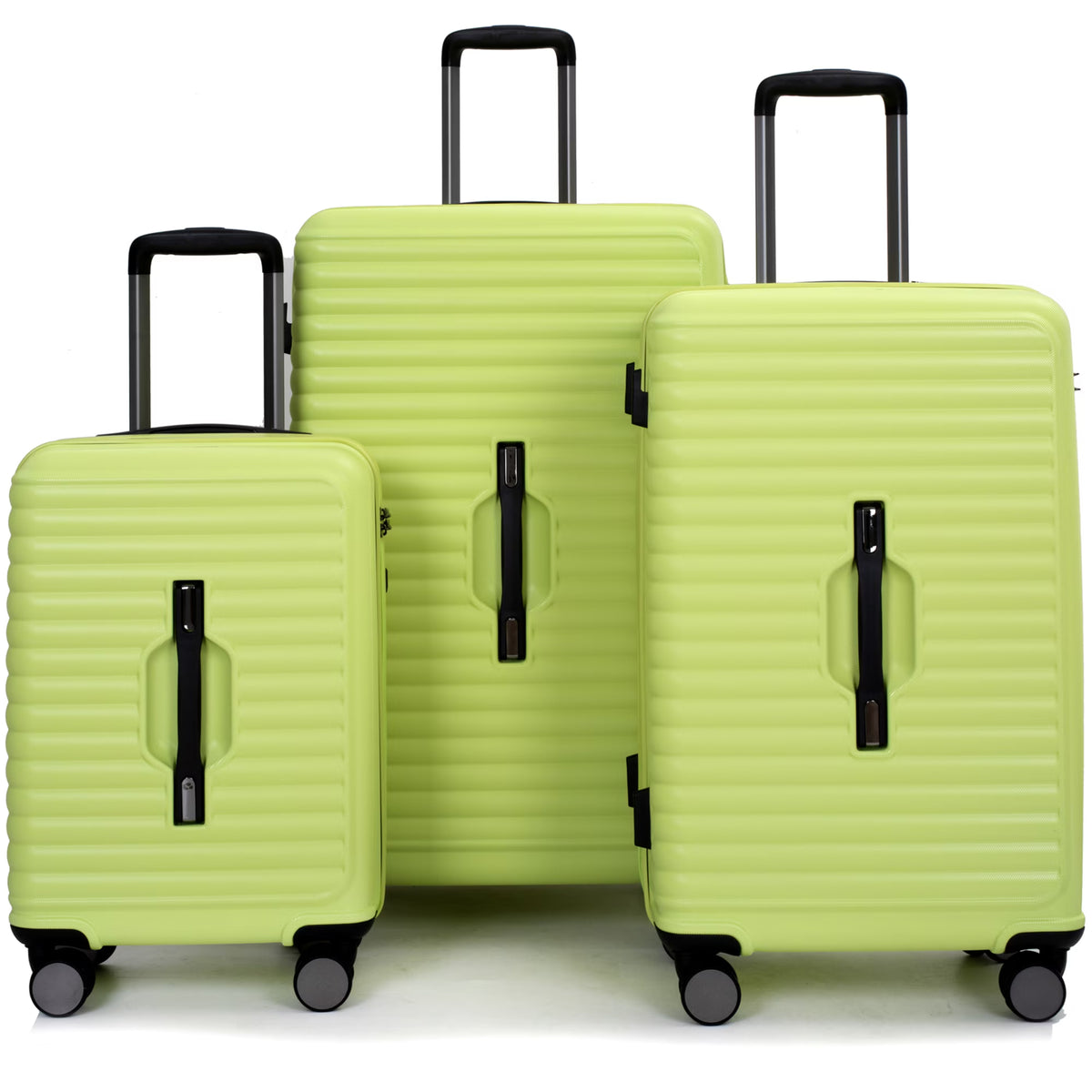 Nouveauté 2026 – Ensemble de 3 valises PAPROOS (51/61/71 cm), valise rigide légère avec port USB et crochets latéraux, bagage de voyage avec serrure TSA, valise à roulettes rigide pour l'école et les voyages, rose
