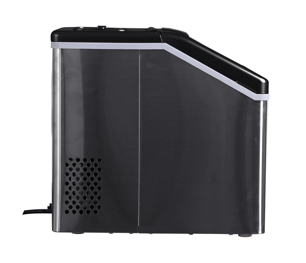 Nouveauté 2026 – Machine à glaçons carrée transparente de comptoir Frigidaire , 18 kg (40 lb) - Acier inoxydable