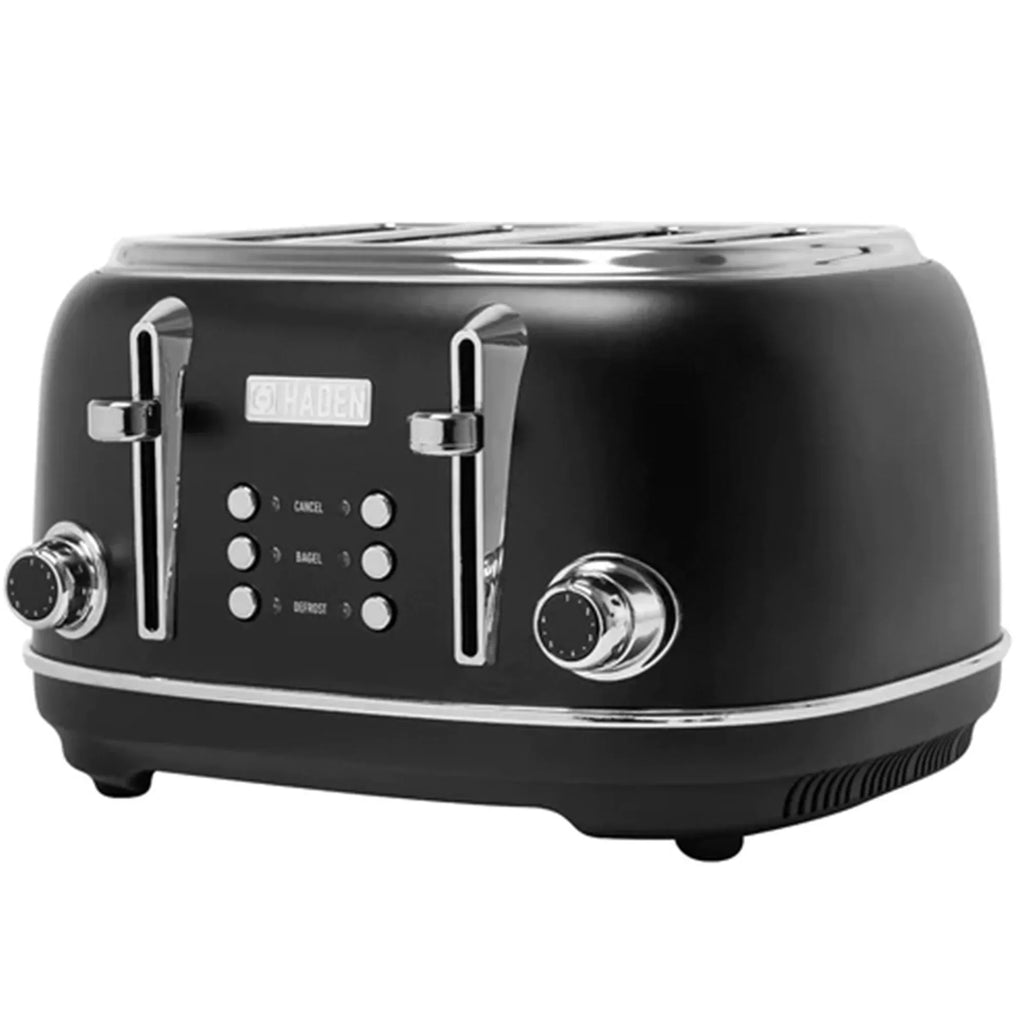 Nouveauté 2026 – Bouilloire électrique Haden Heritage 1500 1,7 W , finition noir mat avec accents cuivrés